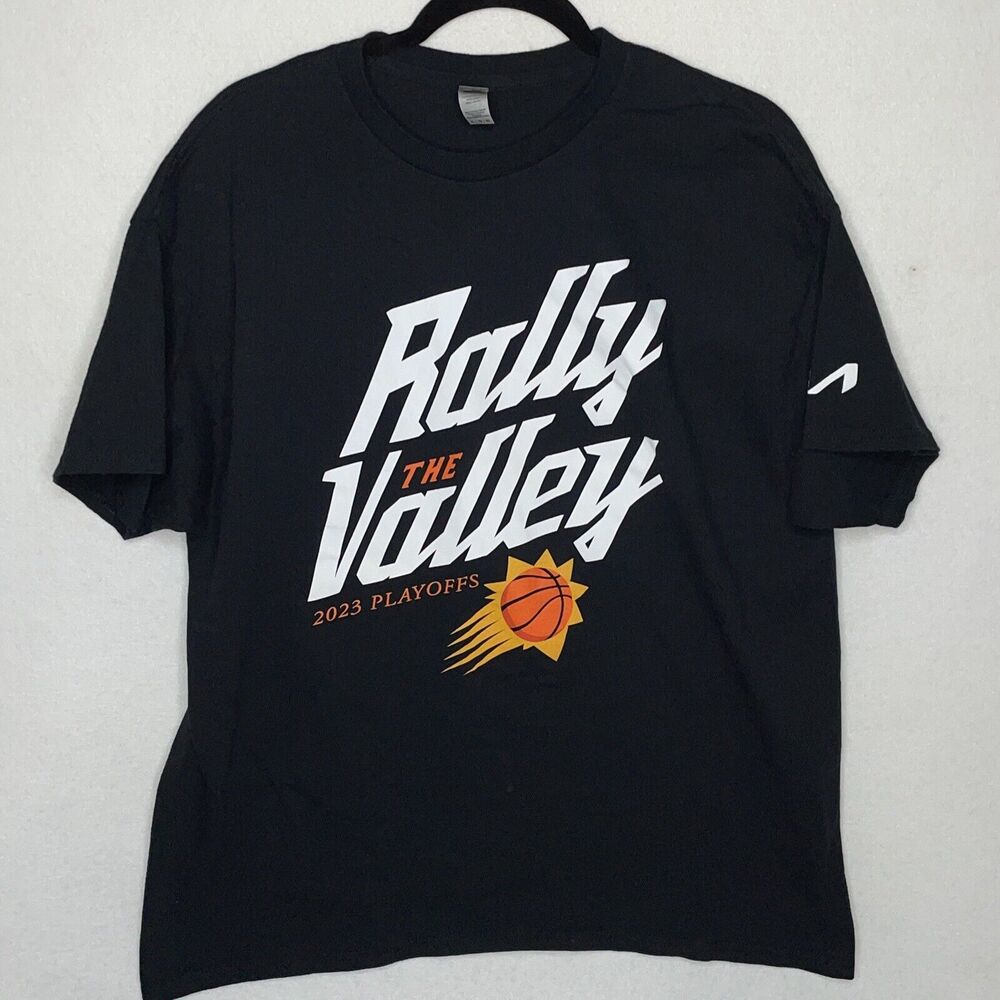 Phoenix Suns Shirt XL Black Rally The Valley 2023 Playoffs Extra Large Cotton